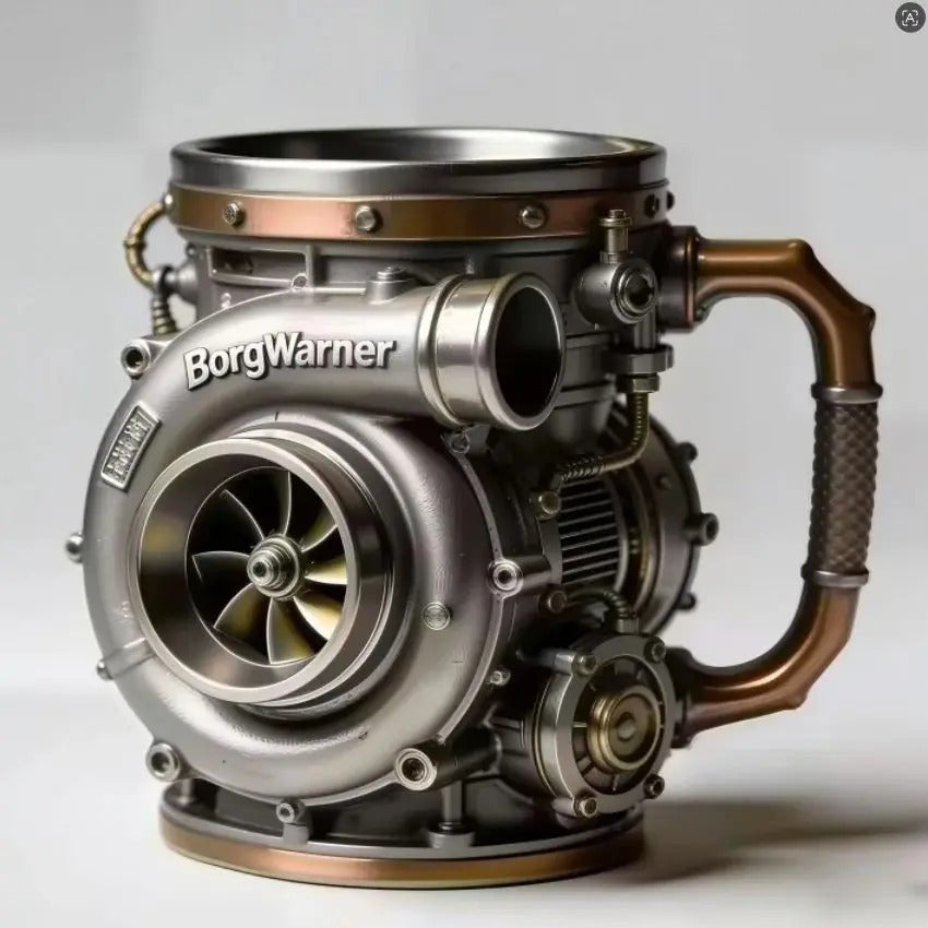 Turbocharger Borg Warner 3D 304-Stainless Steel Coffee Mug - Chomic E-Shop